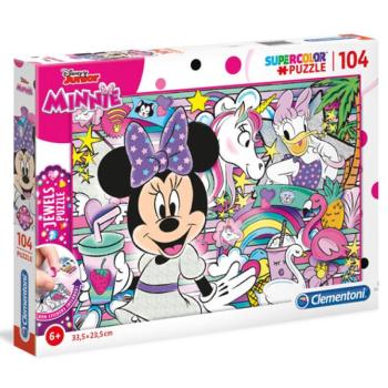 Disney: Minnie egér 104 db-os puzzle strasszkövekkel - Clementoni kép