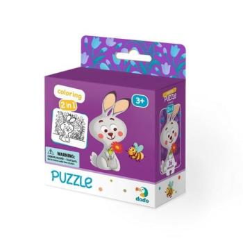 Dodo: Puzzle &amp; Színező, 16 darabos - Nyuszi kép