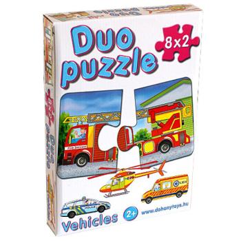 DUO Puzzle SOS járművekkel - D-Toys kép