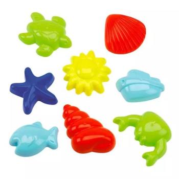 Écoiffier: Tengeri homokozó forma szett, 8 db-os csomag kép