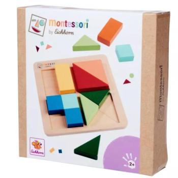 Eichhorn: Montessori fa oktató játék 13 darabos - Formabeillesztő kép