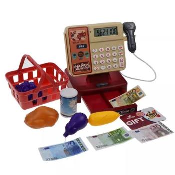 Elektromos mini pénztár játékszett kép