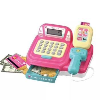 Elektromos pénztár játékkészlet - rózsaszín kép