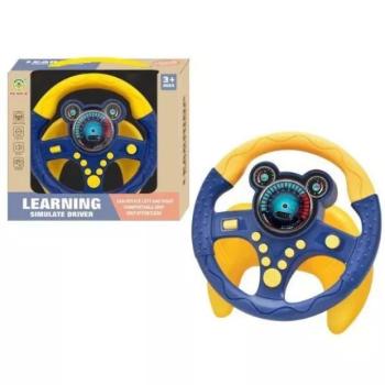 Elektromos tanuló kormány - kék-sárga kép