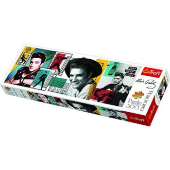 Elvis Presley montázs 500db-os panoráma puzzle - Trefl kép