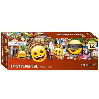 Emoji 12 színű vízfesték 20ml-es tégelyekben kép