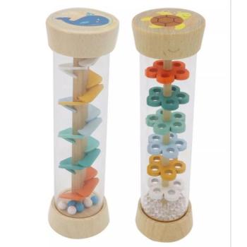 Esőcsináló henger, fa - kétféle kép