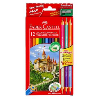 Faber-Castell 12+3 darabos színes ceruza készlet kép