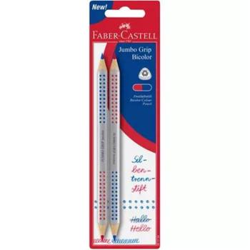 Faber-Castell: Jumbo Grip kék-piros kétszínű ceruza 2db-os szett kép