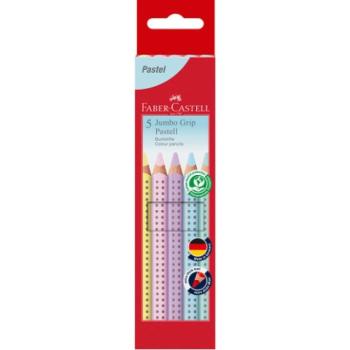 Faber-Castell: Jumbo Grip paszetell színes ceruza 5db-os szett kép