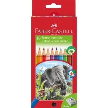 Faber-Castell: Jumbo színesceruza szett hegyezővel 10db-os kép