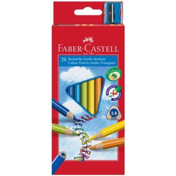 Faber-Castell: Junior színes ceruza 20db-os hegyezővel kép