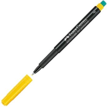 Faber-Castell: Multimark alkoholos filctoll 0,6mm sárga kép