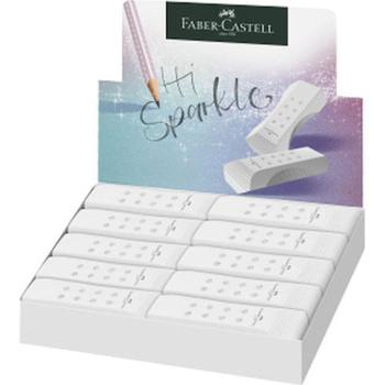 Faber-Castell: RollOn Sparkle pvc mentes radír fehér színben 1db kép