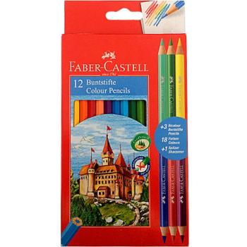 Faber-Castell: Színes ceruza 12db-os + 3db Bicolor kép