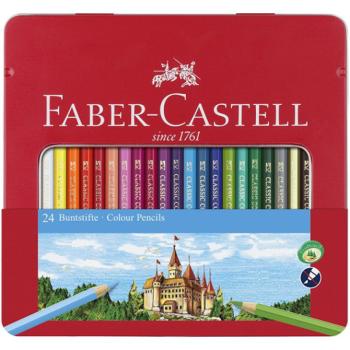 Faber-Castell: Színes ceruza szett 24db-os készlet fémdobozban kép