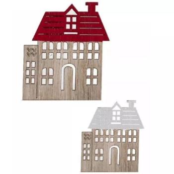 Faházikó karácsonyfa dísz, 12 db-os, 3 x 4,5 cm kép