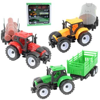 Farmer Truck: Farm traktorok utánfutóval 3 db-os szett 28cm kép