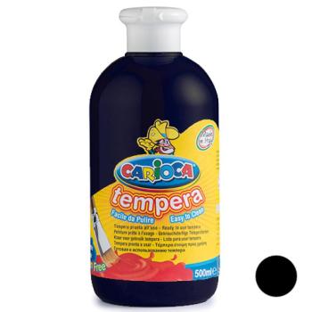 Fekete tempera 500ml - Carioca kép