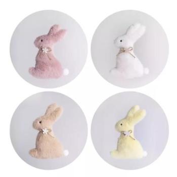 Felakasztható nyuszi dekoráció - 11 cm, többféle kép