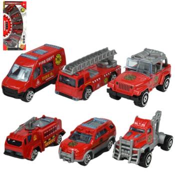 Fire Rescue: Tűzoltósági 6db-os kisautó szett 1/64-es kép