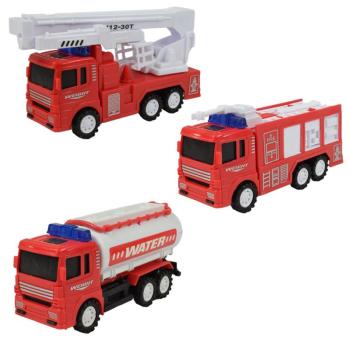 Fire Truck: Lendkerekes tűzoltóautó többféle változatban 13cm kép