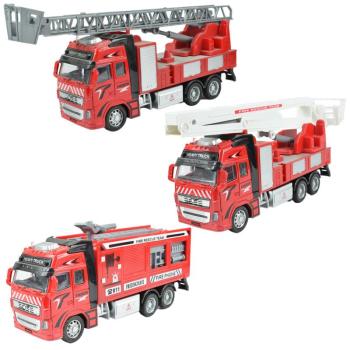 Fire Truck: Lendkerekes tűzoltókamion többféle változatban 19cm kép