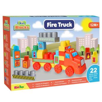 Fire Truck tűzoltós építőkocka szett 22db-os kép