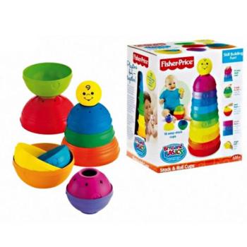 Fisher-Price: Színes csészepiramis kép