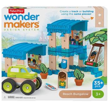 Fisher-Price: Wonder Makers tengerparti bungaló építő készlet 35db-os - Mattel kép