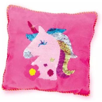 Flitteres unikornis párna készítő - többféle kép