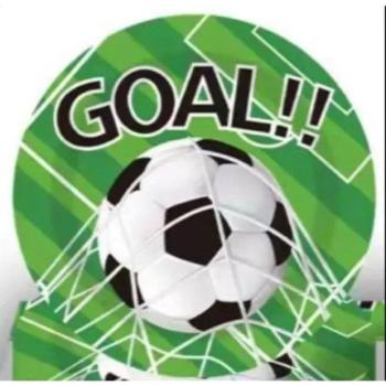 Focilabda mintás papírtányér - 10 db-os kép