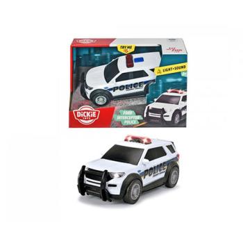 Ford Interceptor rendőrautó fénnyel és hanggal 15cm - Dickie Toys kép