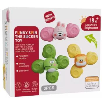 Forgatható fejlesztő játék, állatok - 3 db-os szett kép