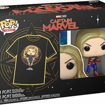 Funko Pocket Pop! & Tee: Marvel - Captain Marvel figura és póló (L) kép