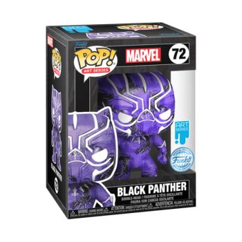 Funko POP! Art Series Marvel: Black Panther (with Plastic Case) figura #72 kép