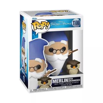 Funko POP! &Buddy Disney: Sword in the Stone - Merlin with Archimedes figura #1100 kép