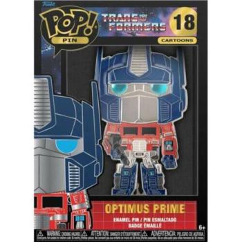 Funko Pop! Cartoons: Transformers - Optimus Prime #18 Large Enamel Pin kép