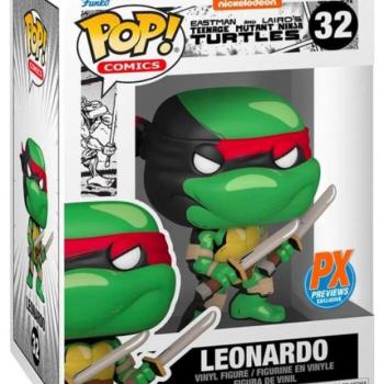 Funko Pop! Comics: Teenage Mutant Ninja Turtles - Leonardo figura #32 kép