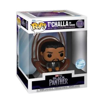 Funko Pop! Deluxe Marvel: Black Panther - T’Challa on Throne figura #1113 kép