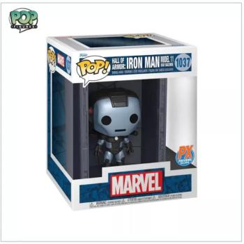 Funko Pop! Deluxe: Marvel Hall of Armor: Iron Man Model 11 War Machine (Mettalic) #1037 kép