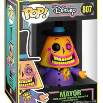 Funko POP! Disney: The Nightmare Before Christmas - Mayor figura (Blacklight) #807 kép