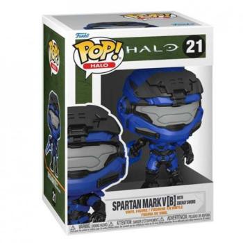 Funko POP! Games: Halo Infinite - Spartan Mark V with Blue Energy Sword figura #21 kép