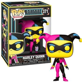 Funko POP! Heroes: Batman - Harley Quinn (Blacklight) figura #371 kép