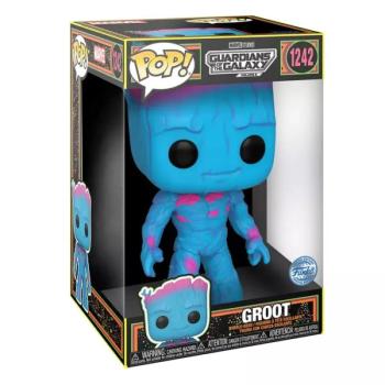 Funko POP! Jumbo: Guardian of the galaxy 3 - Groot (BLKLT) figura kép