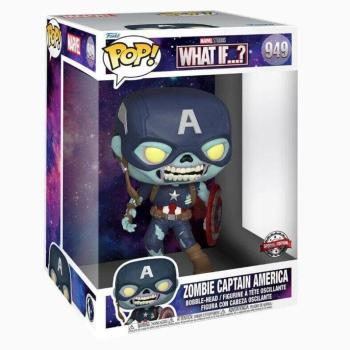 Funko Pop! Jumbo Marvel: What If...? S2 - Zombie Captain America figura #949 kép