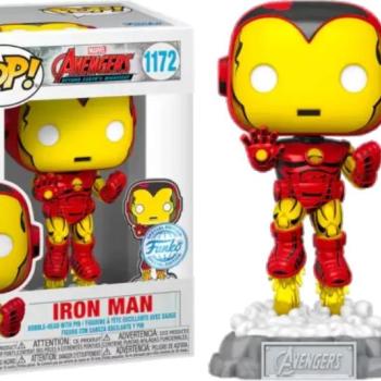 Funko Pop! Marvel: Avengers Beyond Earth's Mightiest Comic - Iron Man (with Pin) figura #1172 kép