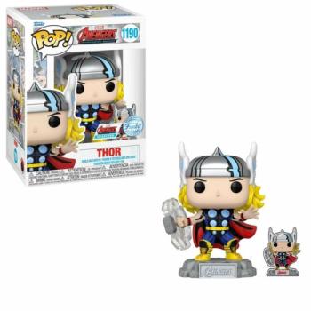 Funko Pop! Marvel: Avengers Beyond Earth's Mightiest Comic - Thor (with Pin) figura #1190 kép