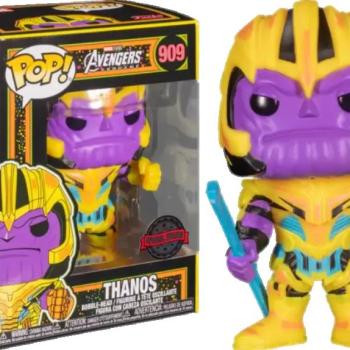 Funko POP! Marvel: Blacklight Thanos figura #909 kép