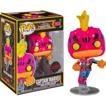 Funko Pop! Marvel Captain Marvel: Black Light - Captain Marvel figura #908 kép